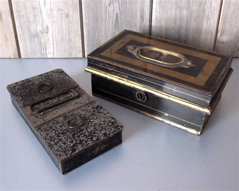 antique metal money boxes|vintage cashboxes etsy.